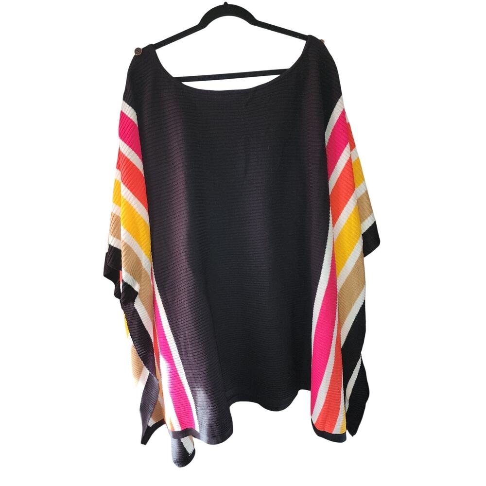 Liz & Me Pullover Sweater Drape Relax Poncho Plus Size 4X/5X